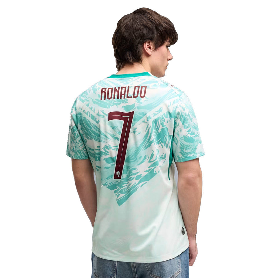 PUMA Portugal 2026 Ronaldo 7 Away Jersey White/Green Lagoon