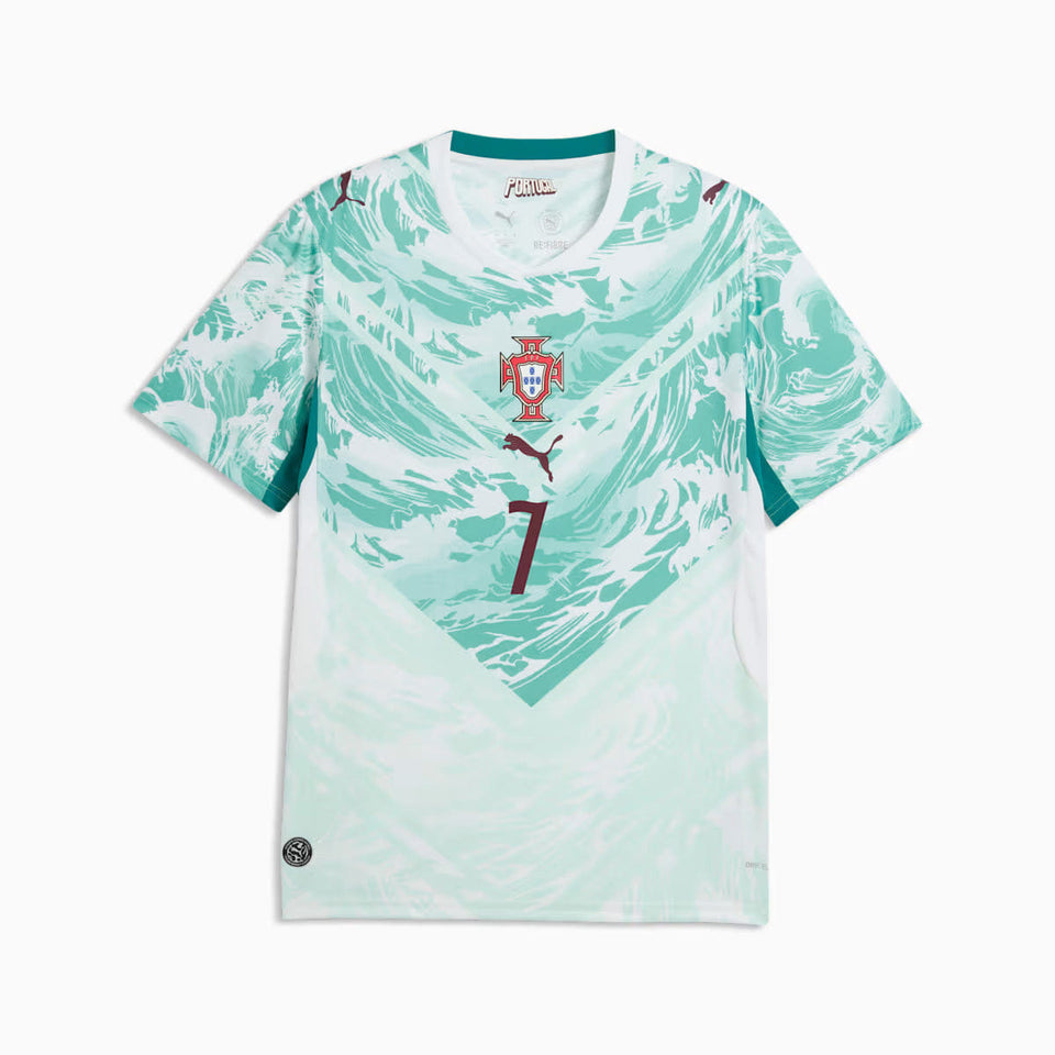 PUMA Portugal 2026 Ronaldo 7 Away Jersey White/Green Lagoon