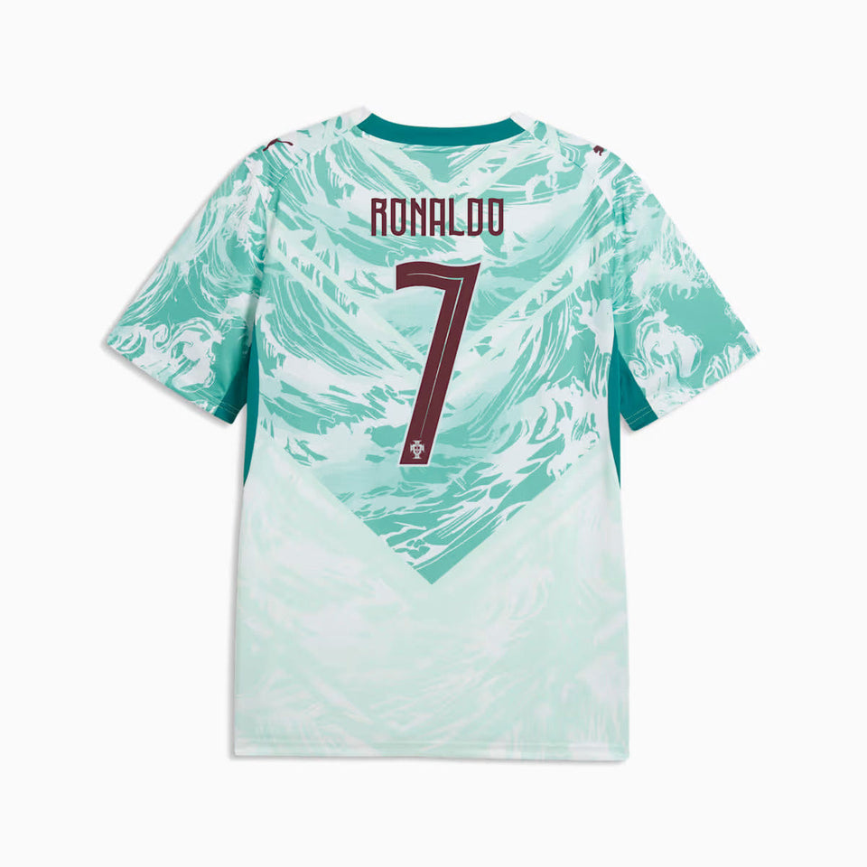 PUMA Portugal 2026 Ronaldo 7 Away Jersey White/Green Lagoon