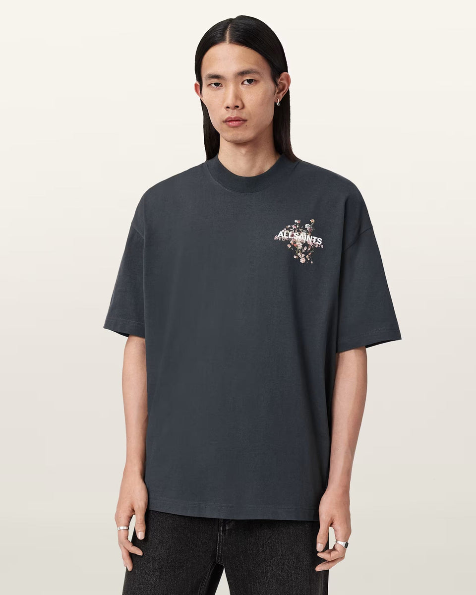 All Saints Valen Oversized Graphic T - Shirt
