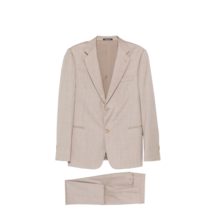 Single-breasted suit with micro jacquard