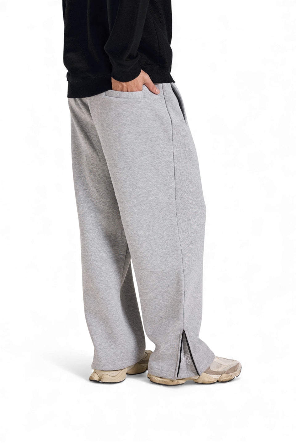Young Grandpa FLARED SWEATPANTS - GREY