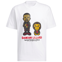 BAPE x Dame 9 Graphic White T - Shirt