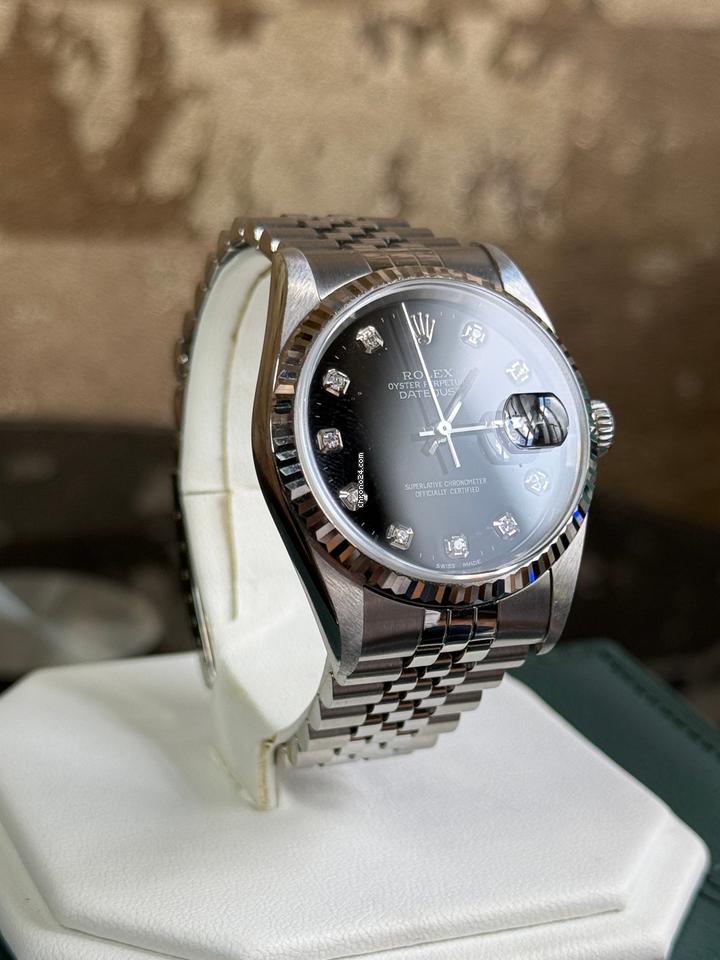 Rolex | Datejust | 16234 | Steel | 36 mm | Steel | Black | Automatic