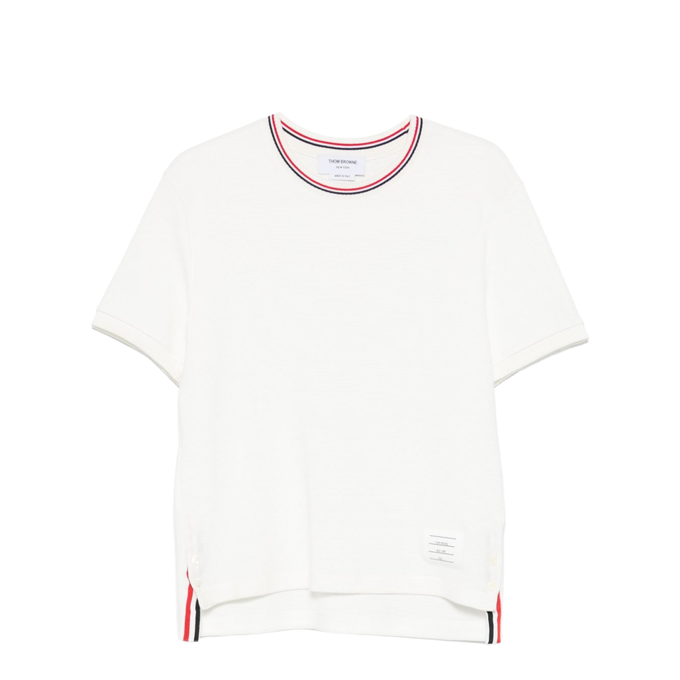 Cotton Waffle Rib Cuff T-Shirt