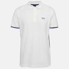 Hugo Boss Boss By Hugo Boss White Cotton Pique Polo T - Shirt