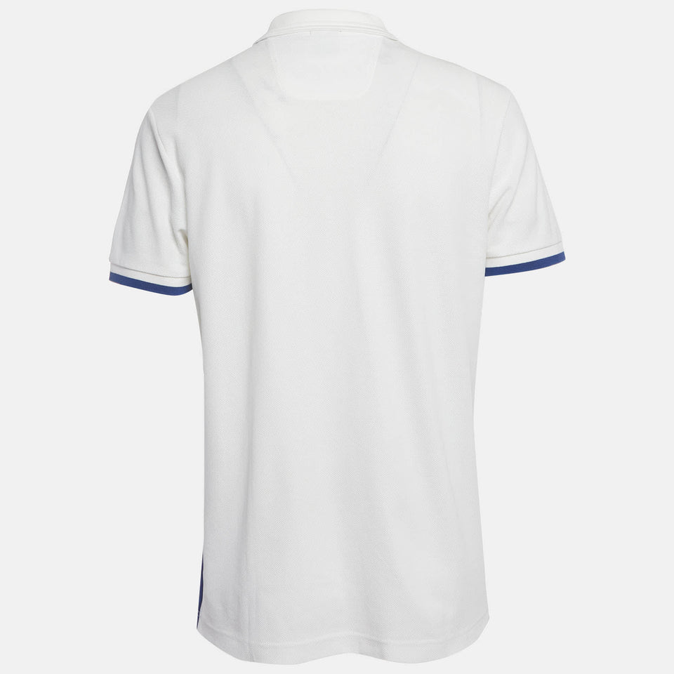 Hugo Boss Boss By Hugo Boss White Cotton Pique Polo T - Shirt