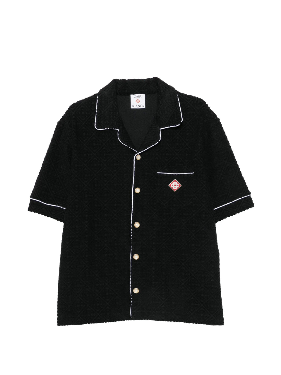 Casablanca contrast - trim logo - patch shirt