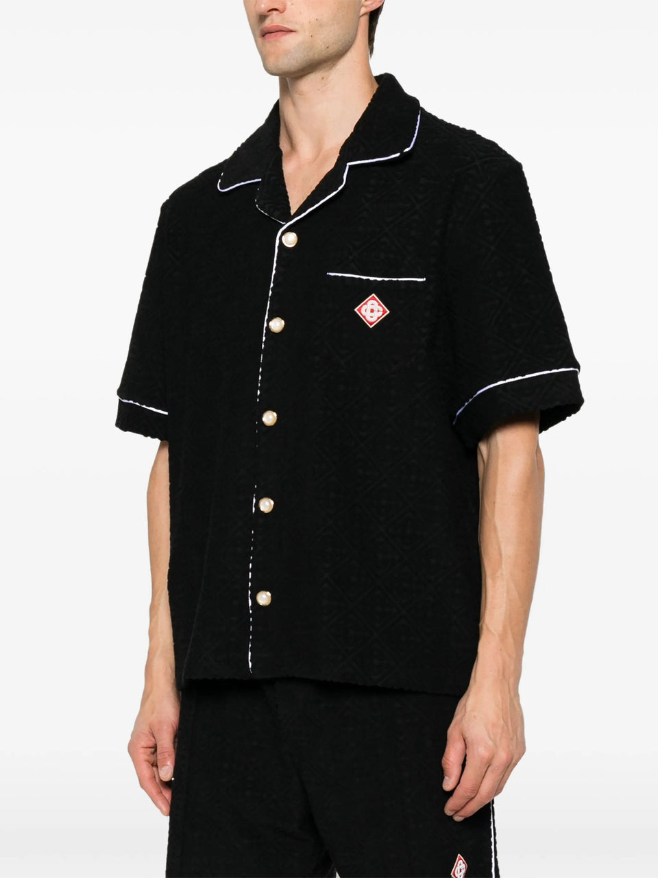 Casablanca contrast - trim logo - patch shirt
