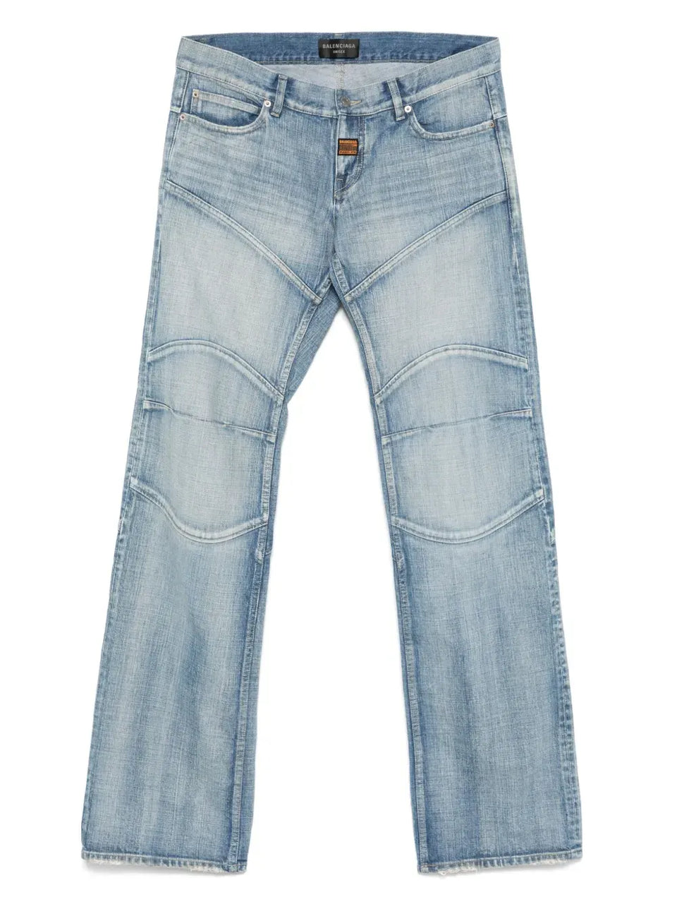 seam-detail jeans