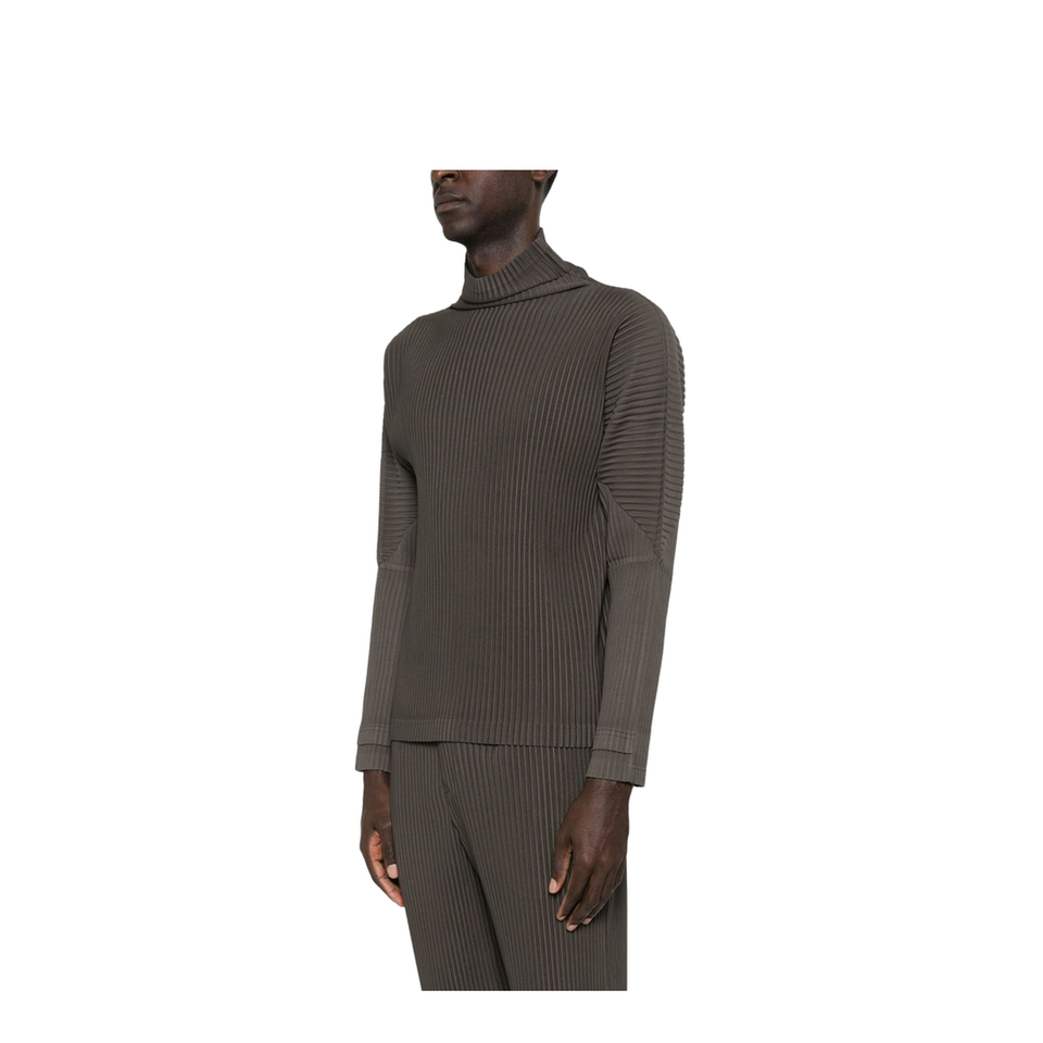 Plisse Knit Sweater