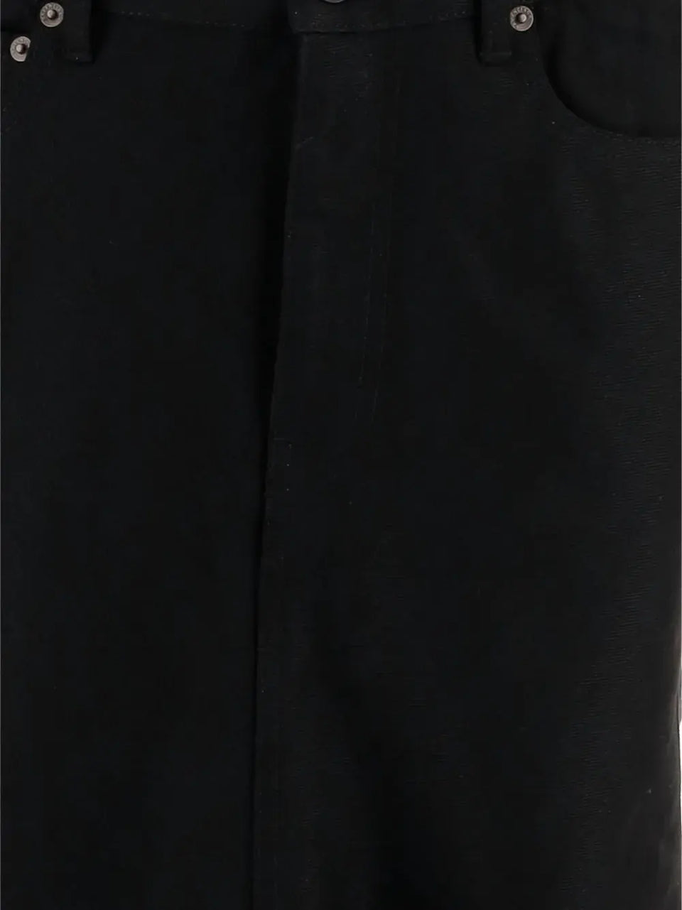 godet denim skirt