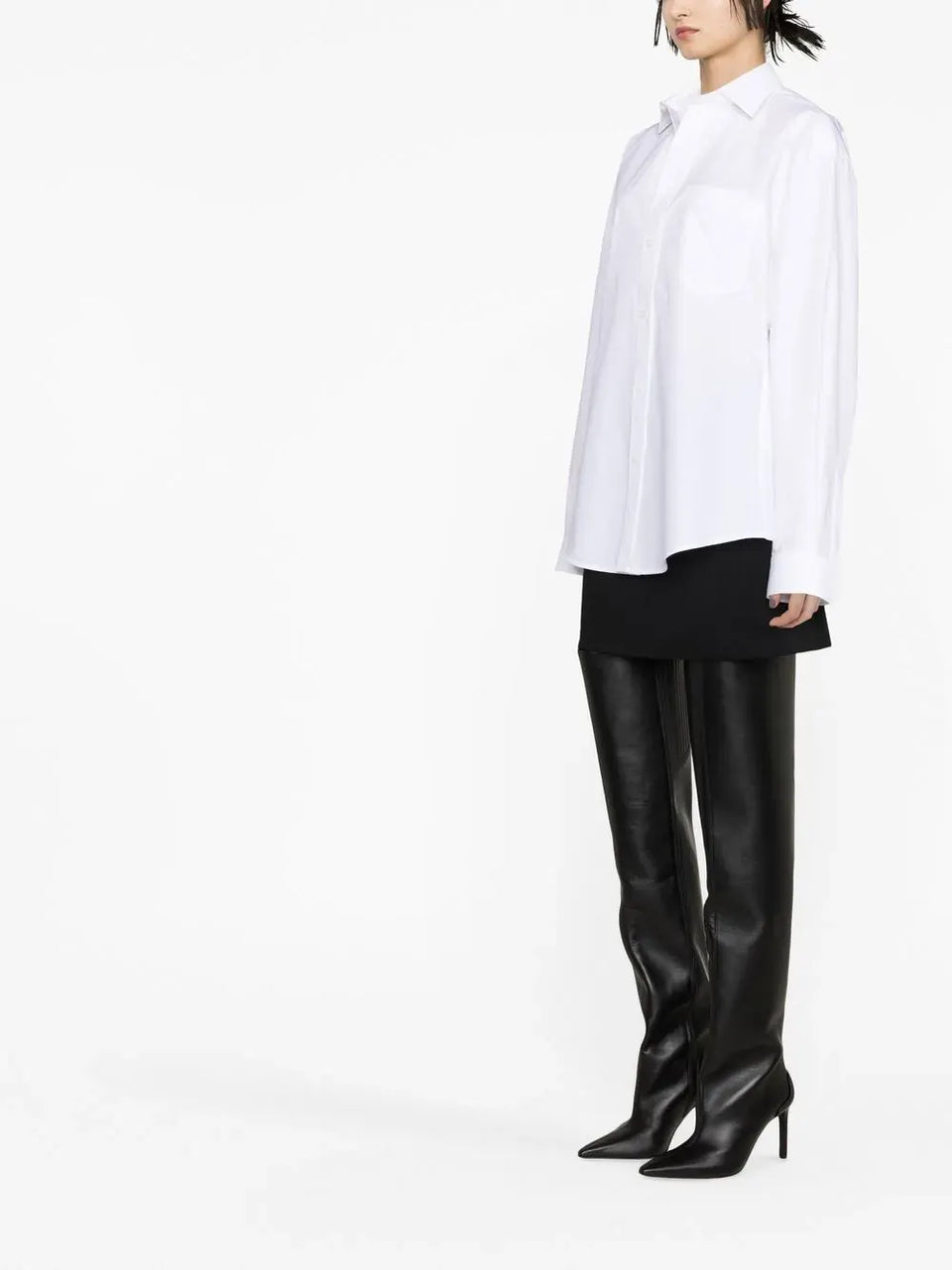 hourglass-shape long-sleeve shirt