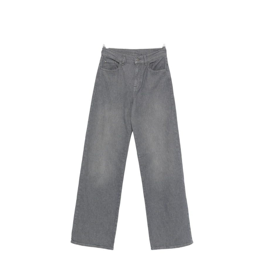 Button Fly Fastening Five Pockets Belt Loops