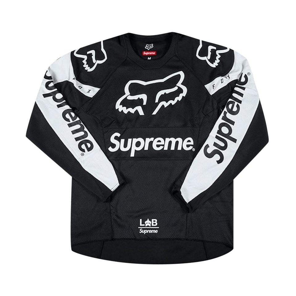 Supreme x Fox Racing Moto Jersey Top Black