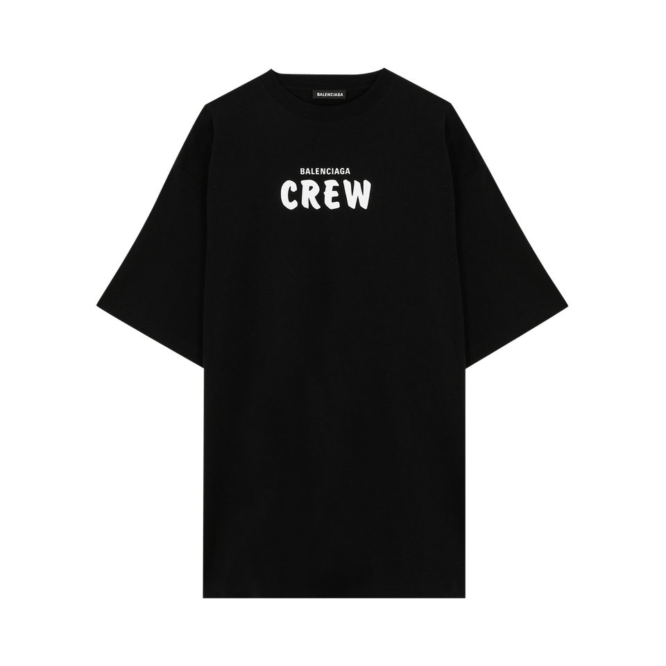 Balenciaga Crew Logo T-Shirt Black/White
