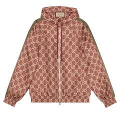 Gucci Logo Silk Jacket Sweet Berries/Rose