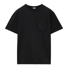 Loewe Anagram Black T-Shirt with Pocket