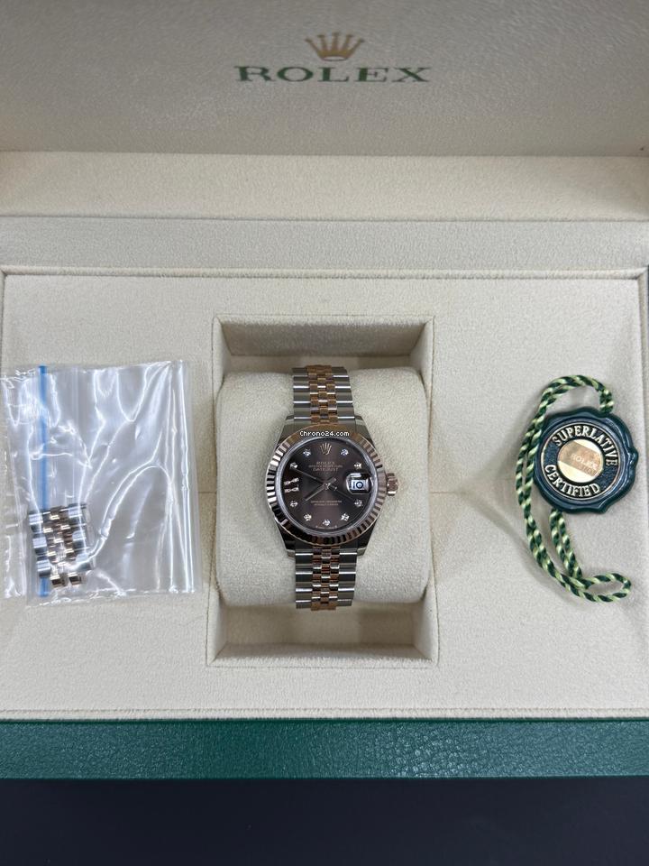 Rolex | Datejust | 279171 | 28 mm | Gold/Steel | Brown | Automatic
