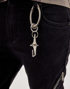 Kilogram Jet Black Zip Detail Jeans