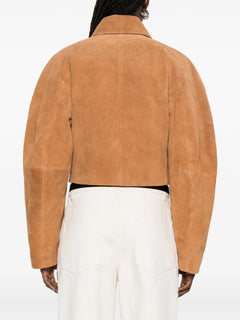 Róhe cropped suede jacket