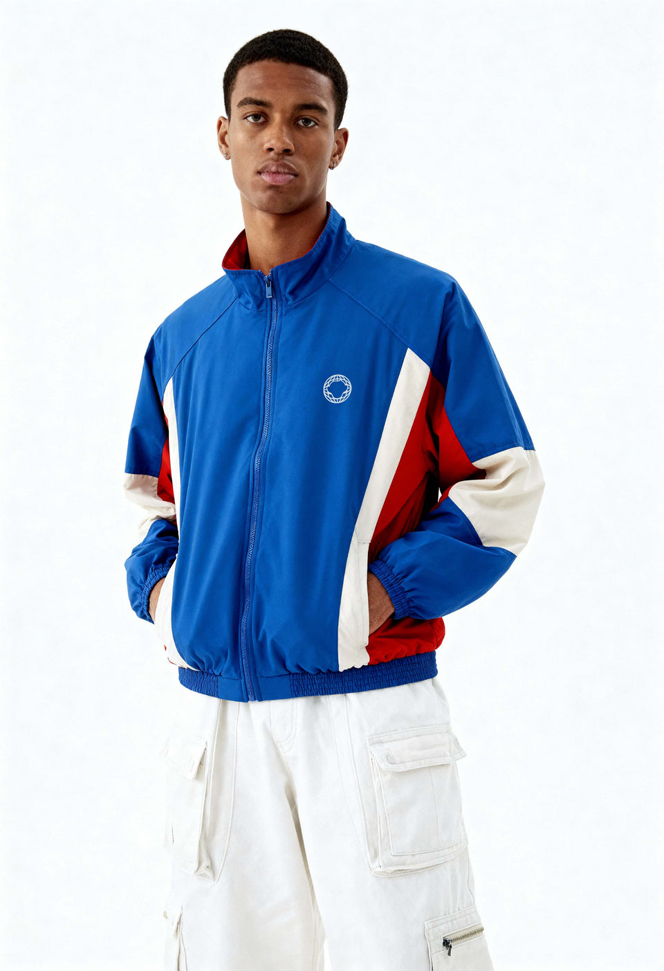 Vintage '80s Track Jacket // Blue