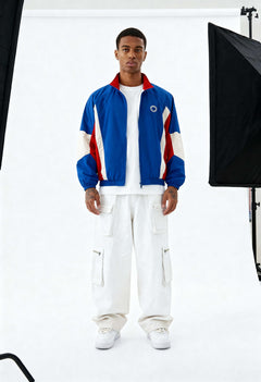 Vintage '80s Track Jacket // Blue