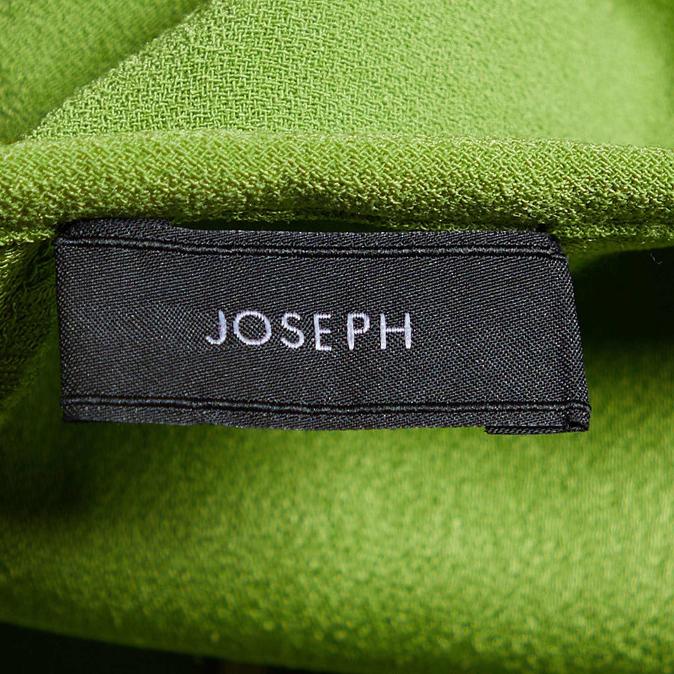 Joseph Green Stretch Crepe Eyelet Detail Shift Dress