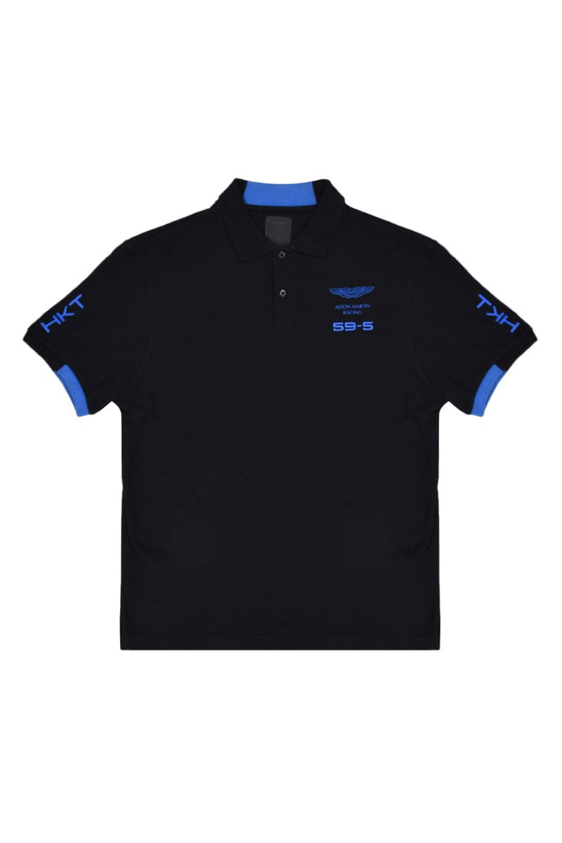 Hackett Black Logo Polo T-Shirt