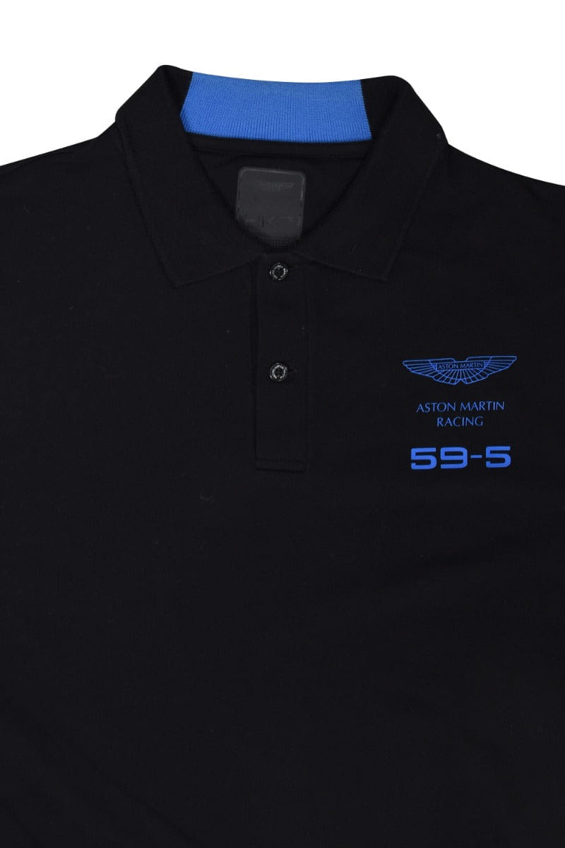 Hackett Black Logo Polo T-Shirt
