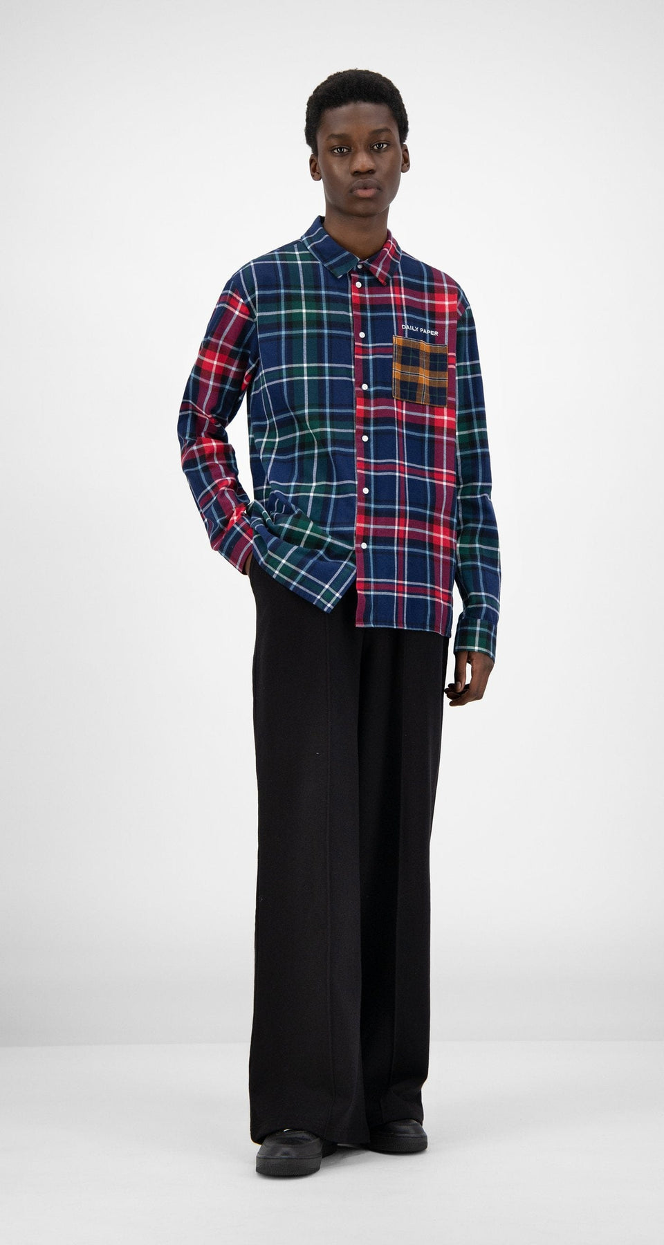 Daily Paper Green Red Hocheck Shirt