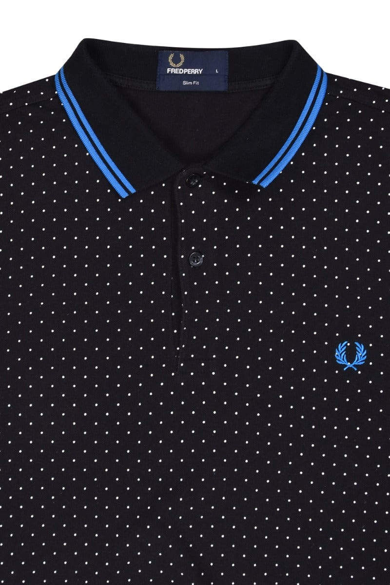 Fred Perry Black Polka Dot T - Shirt