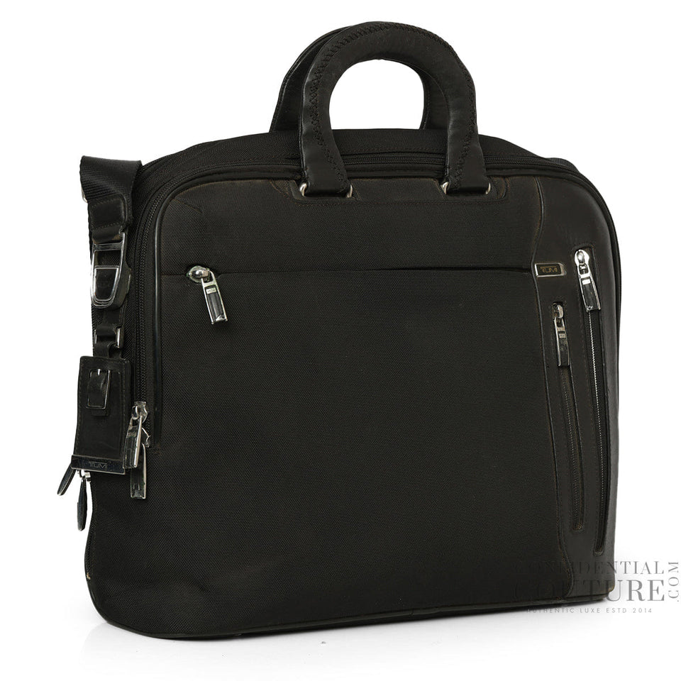 Tumi Alpha Black Arrive' Narita Slim Brief