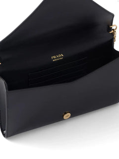 patent-leather envelope bag