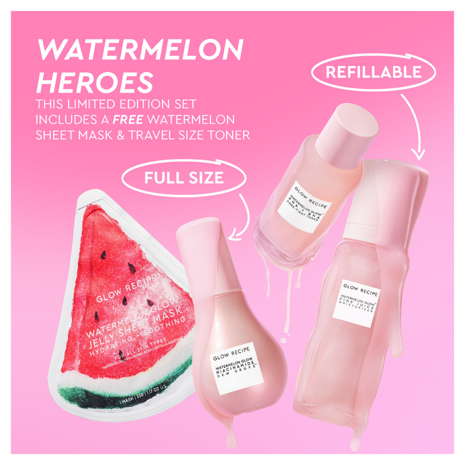 Watermelon Glow Dewy Skin Routine Gift Set (Holiday Limited Edition)