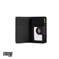 Coach Medium Corner Zip Wallet In Signature Canvas Gold Walnut Black