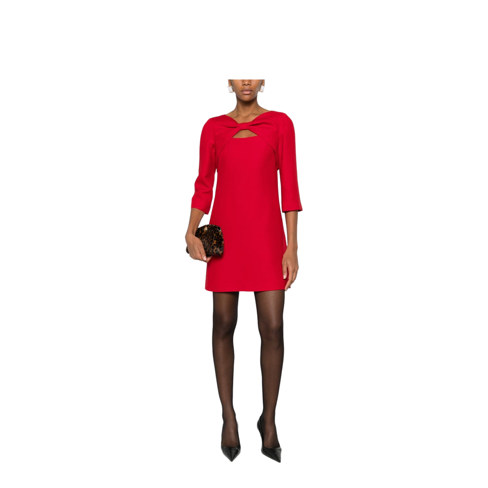 Wool And Silk Mini Dress