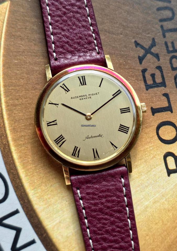 Audemars Piguet Automatic K2120 JUMBO Gold 18kt Patrimony Ultra Thin NEW OLD STOCK