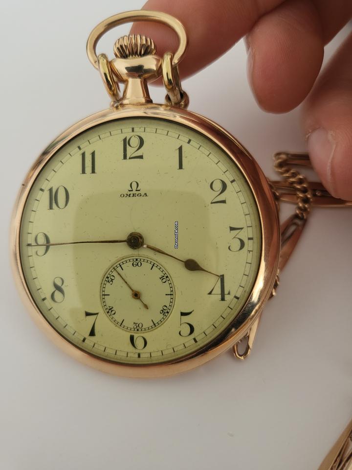 Omega Grand Prix Paris 1900 Taschenuhr aus Gold