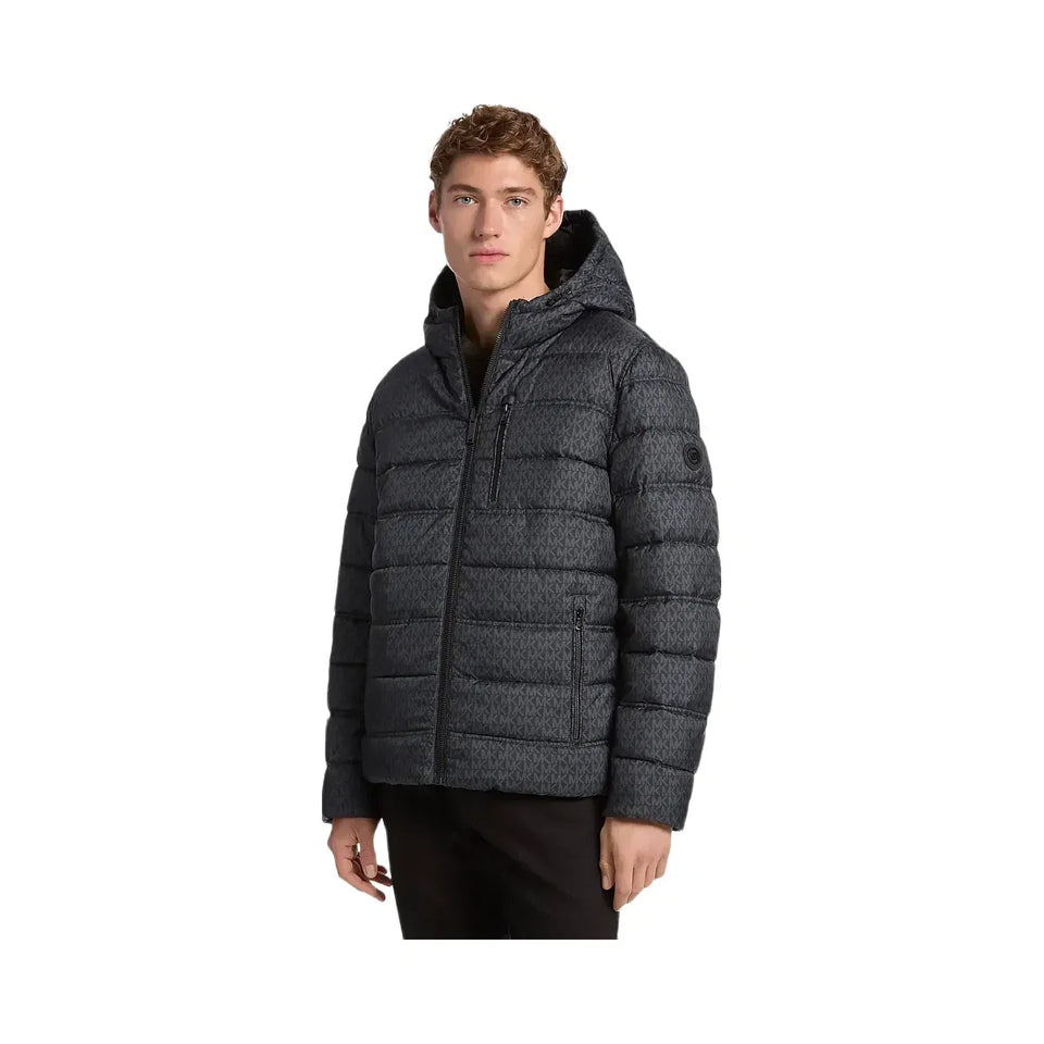 Michael Kors Signature Logo Reversible Jacket Black
