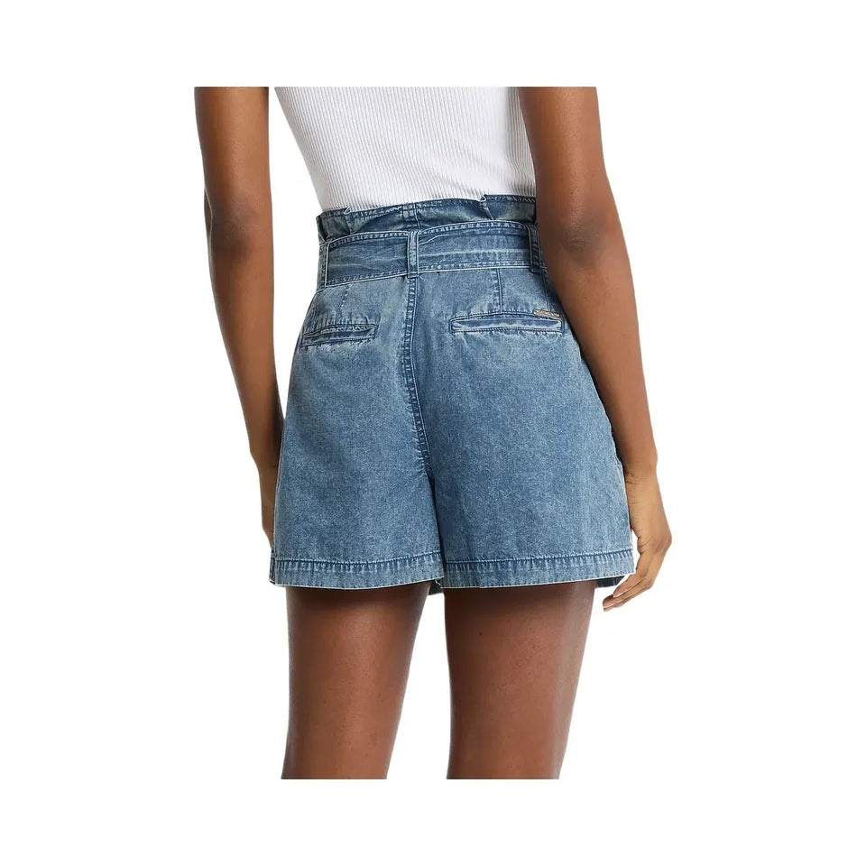 Michael Kors Denim Paperbag Shorts DUSK BLUE WASH