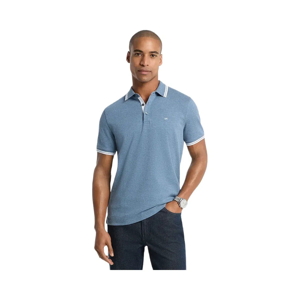 Greenwich Cotton Polo Shirt DENIM HTR