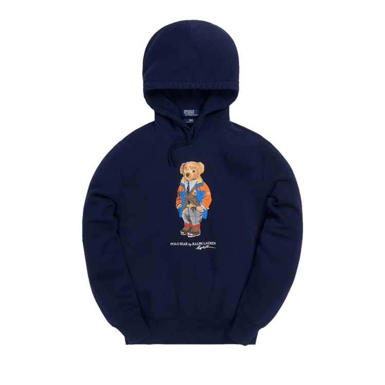 Kith x Polo Ralph Lauren Fleece Hoodie Navy Blue