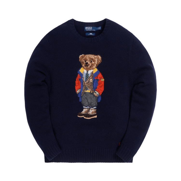 Kith x Polo Ralph Lauren Outdoor Bear Crewneck Navy