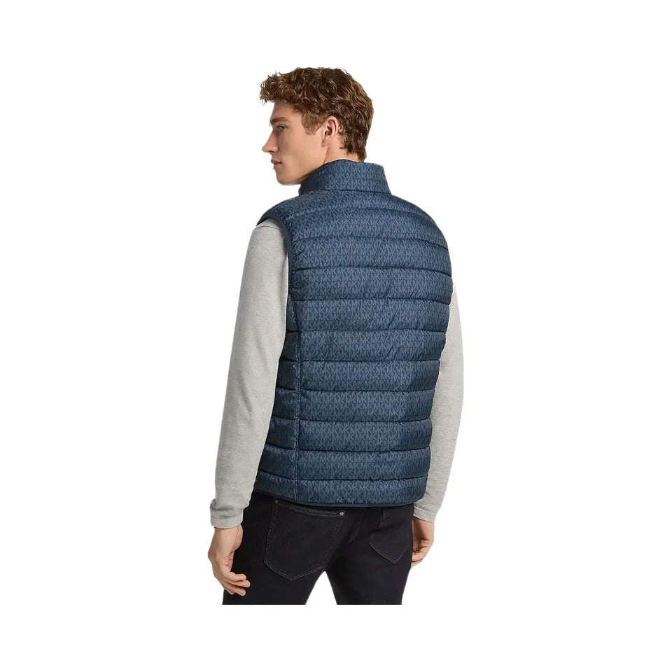 Michael Kors Abbou Signature Logo Reversible Vest MIDNIGHT