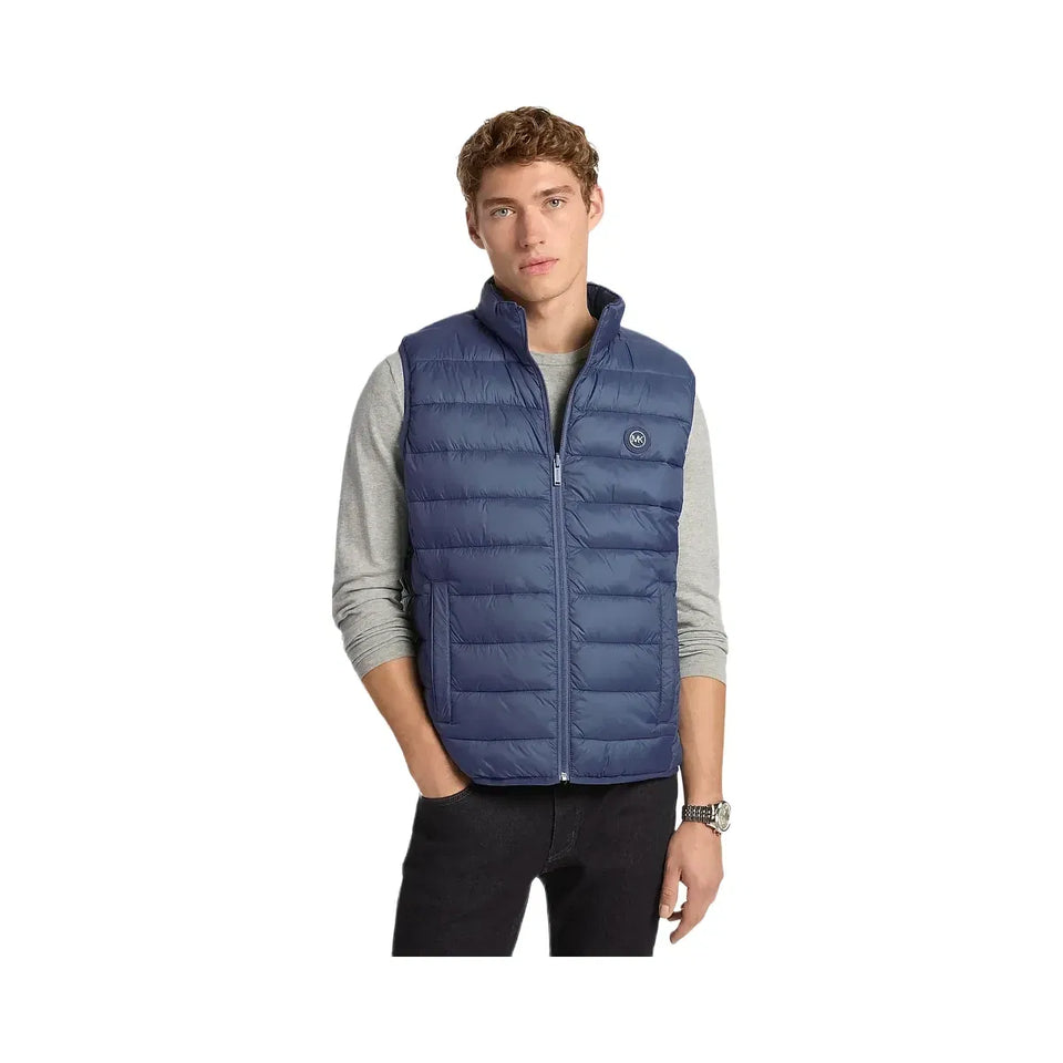 Michael Kors Abbou Signature Logo Reversible Vest MIDNIGHT