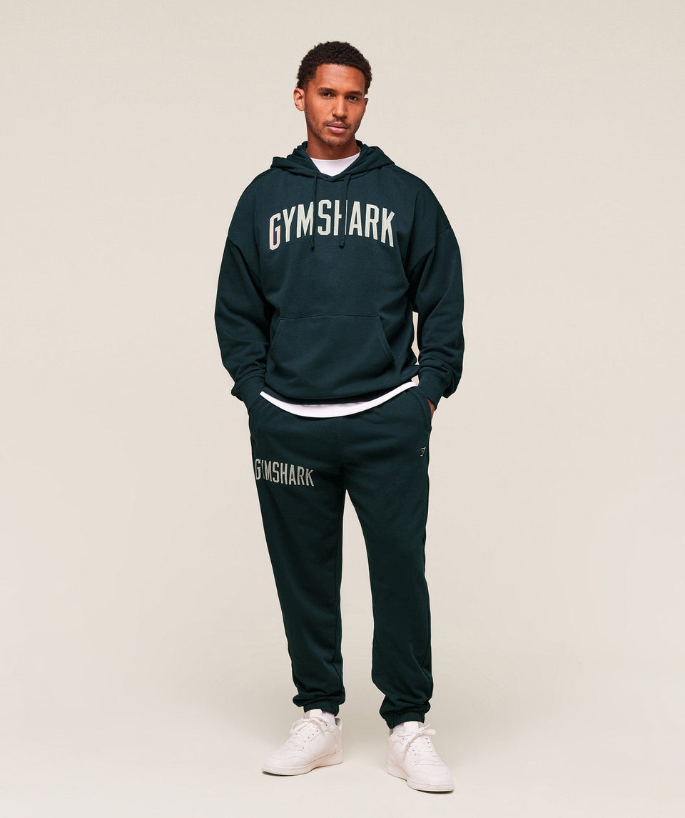 Gymshark Worn Graphic Joggers Black