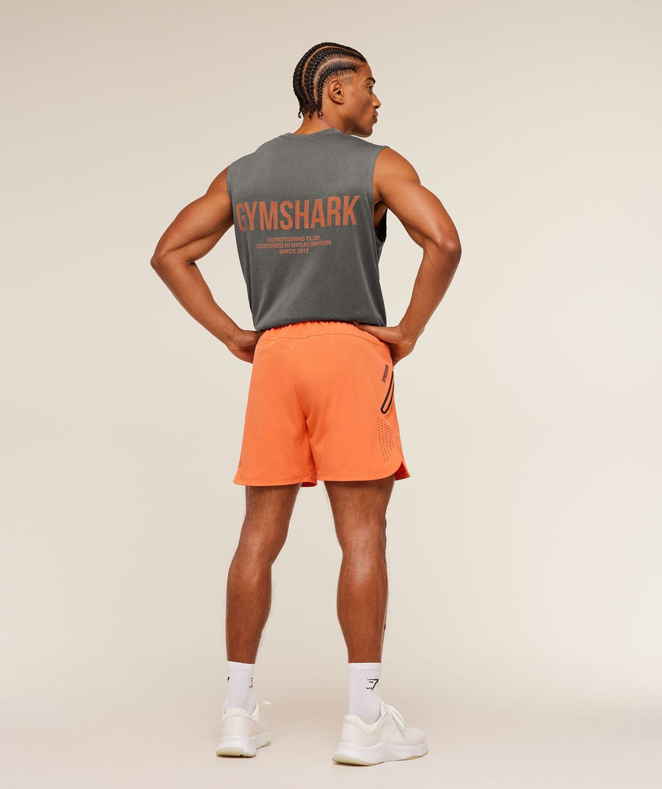 Gymshark Sport Hybrid 6" Shorts Dayglow Peach