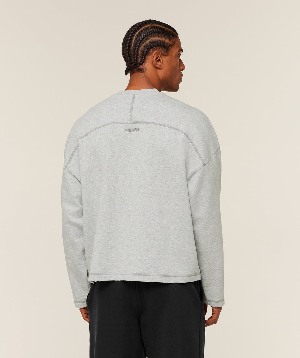 Gymshark Re-Rack Crew Neck Pullover Bros Soft Grey Marl