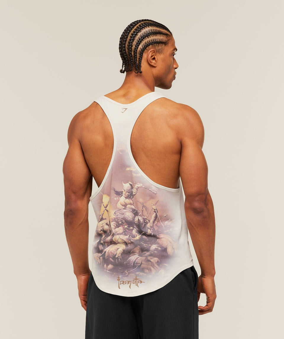 Gymshark Gymshark X Frazetta Power Stringer Tinted White